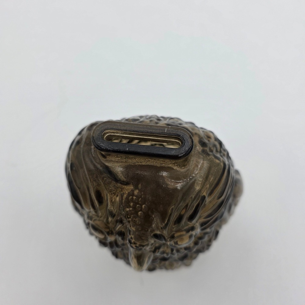 Vintage Wheaton Glass‎ Owl Coin Bank Smoky Brown - Picture 5 of 6